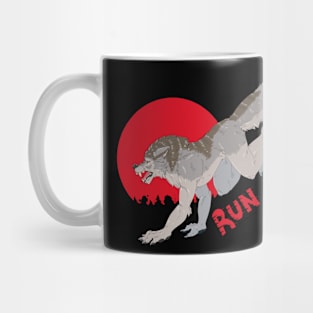 Run Away Werewolf Mug